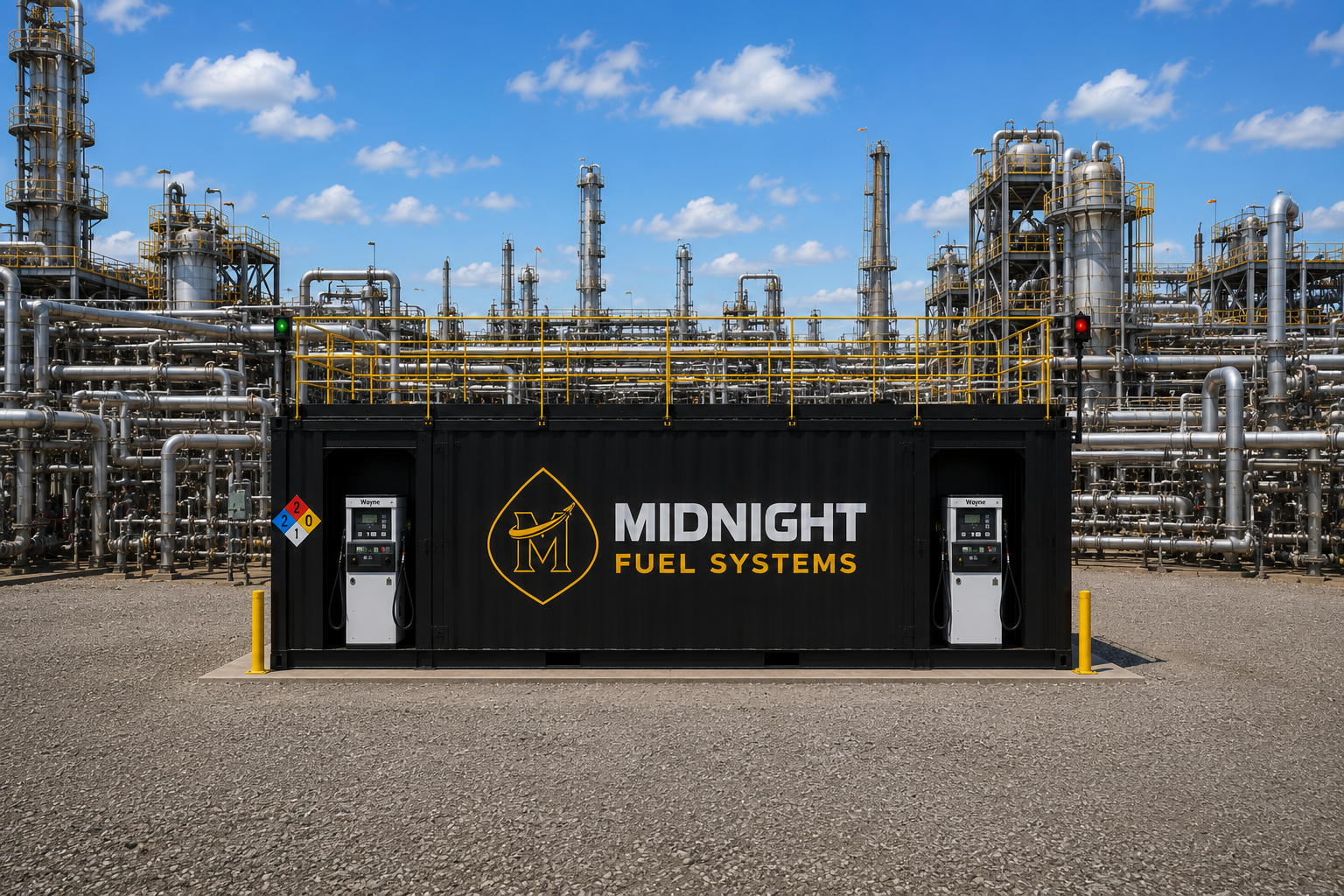 Concept render — gas plant installation view A